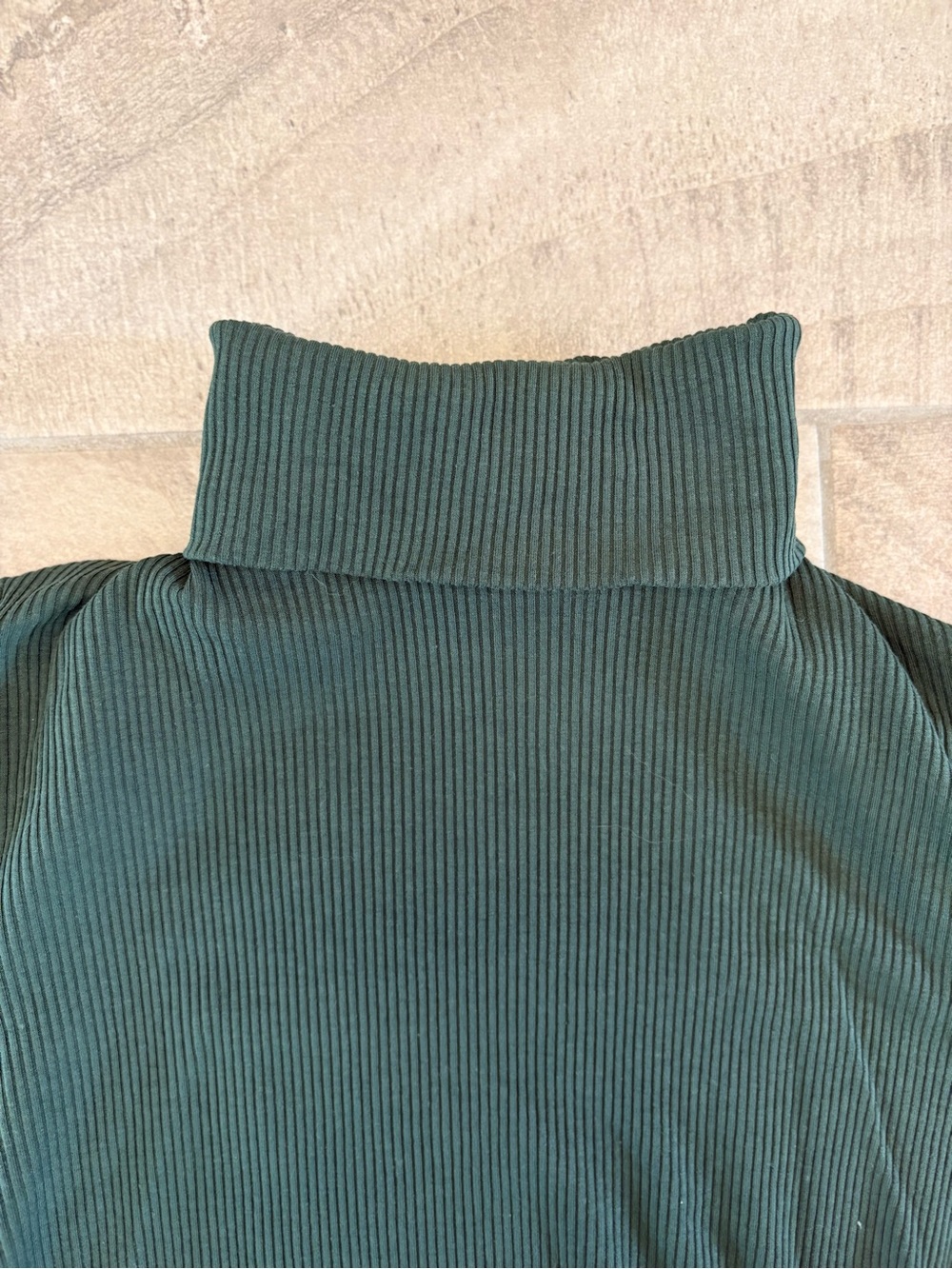 Old Navy Maternity Ribbed Turtleneck Long Sleeve Top - Green - Size Medium - Picture 5 of 8